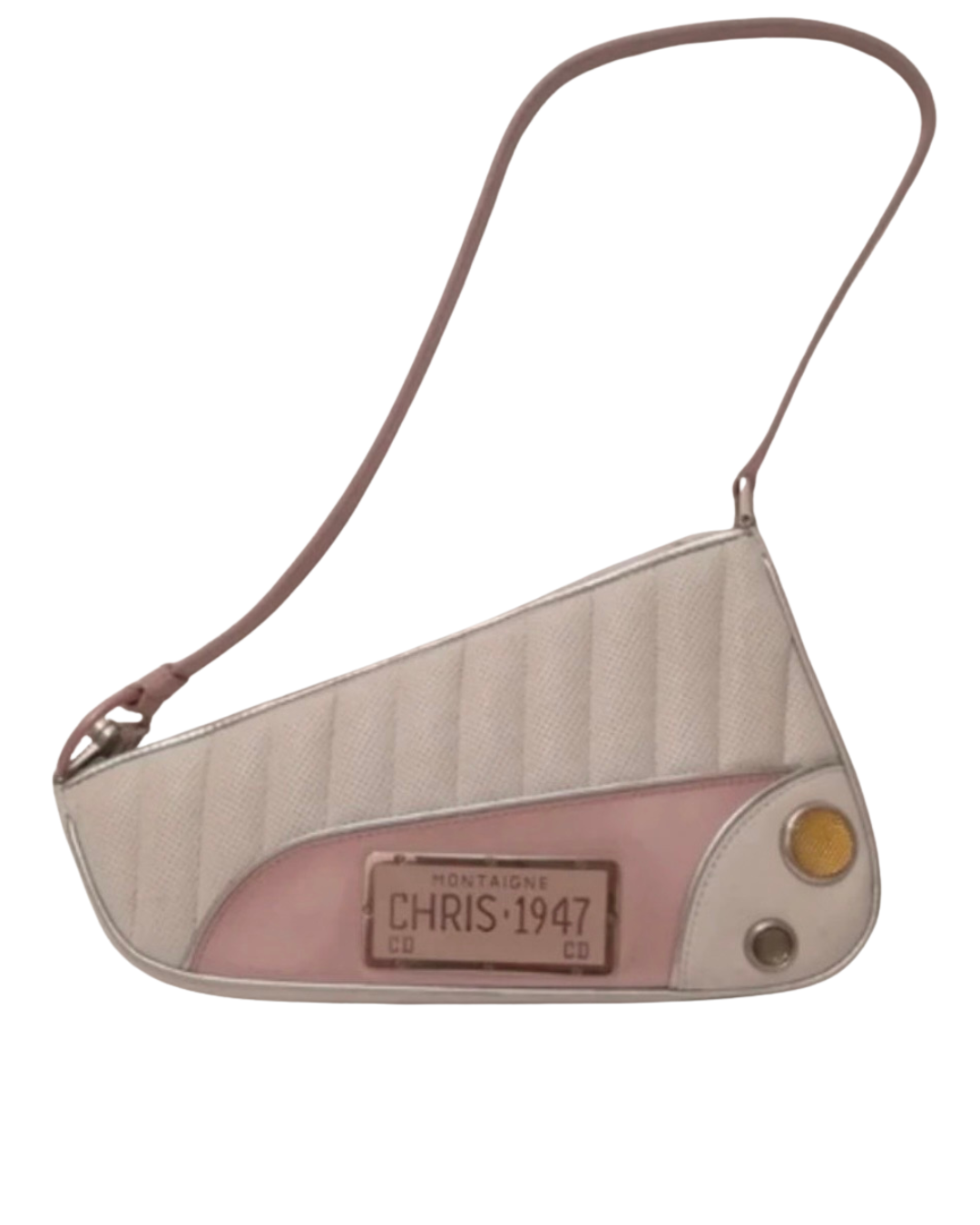 Rare Vintage Dior Cadillac Montaigne Saddle 1947 Shoulder Bag