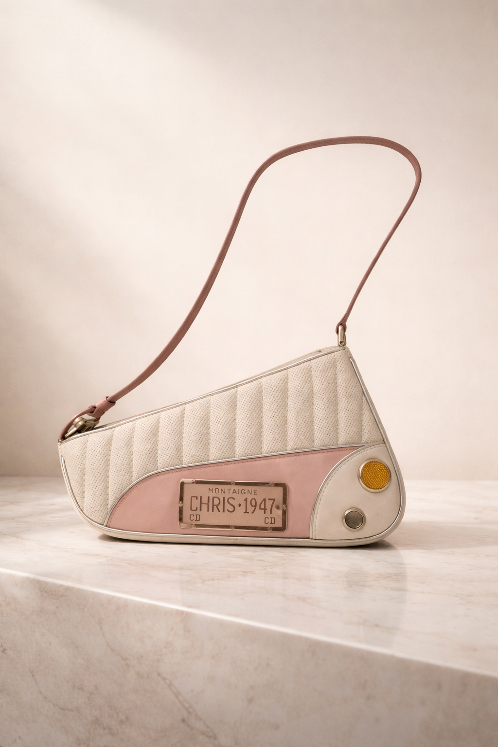 Rare Vintage Dior Cadillac Montaigne Saddle 1947 Shoulder Bag