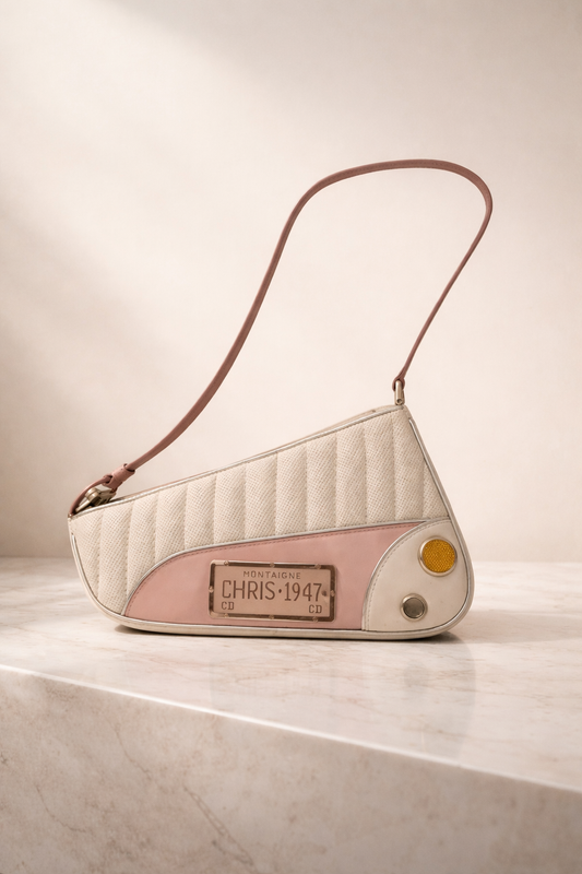 Rare Vintage Dior Cadillac Montaigne Saddle 1947 Shoulder Bag